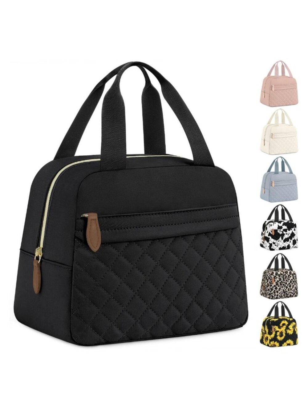 Insulated Lunch Bag Small Portable Lunch Box Waterproof Oxford Tote